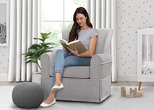 Delta Children Benbridge Swivel Rocker Chair - Dove Grey