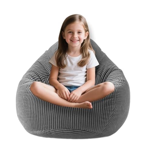 Light Pink Memory Foam Bean Bag Chair for Kids & Teens