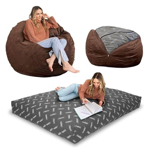 CordaRoy's Rainforest Chenille Bean Bag - Bed & Chair - Queen Size - Machine-Wwashable
