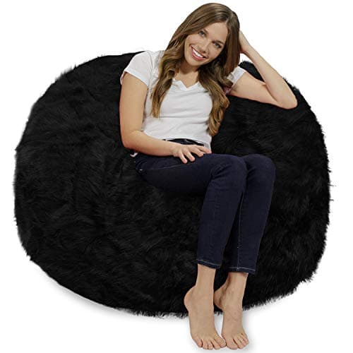 Charcoal Giant Chill Sack Bean Bag Chair - Memory Foam Sofa