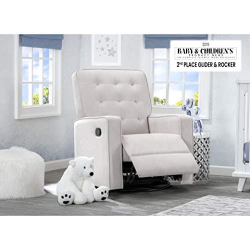 Delta Children Gavin Stain-Resistant Recliner Glider with LiveSmart Fabric