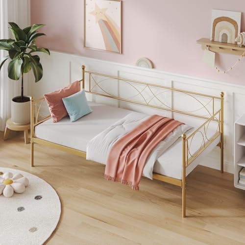 Idealhouse Metal Twin Daybed and Trundle Set (Modern - White)
| Idealhouse Twin Daybed with Trundle Frame for Bedroom (Modern - White)
| Idealhouse Steel Slat Support Twin Daybed Sofa Bed (Modern - White)