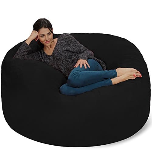 Cinnabar 5' Chill Sack Bean Bag Chair - Giant Memory Foam Lounge with Soft Cover