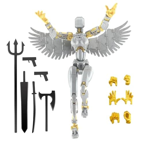 5Pack Titan 13 Action Figures, Lucky 3D Printed Birthday Gift for Kids