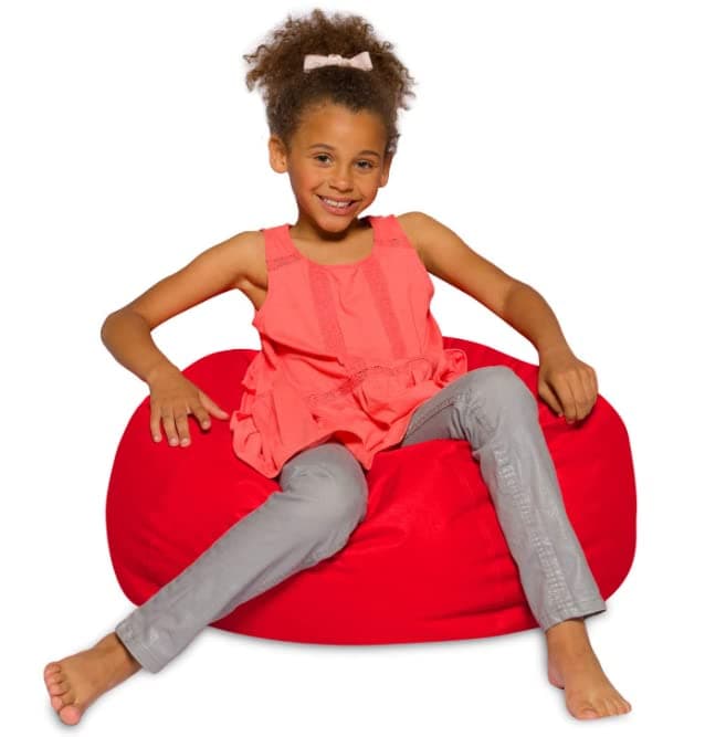 Posh Creations White Stars Bean Bag Chair - Large
