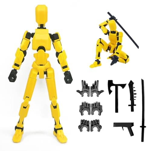 Titan 13 and Nova 13 Action Figure Set, 3D Printed Multi-Articulated Robots (9pcs)
