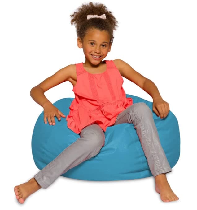 Posh Creations White Stars Bean Bag Chair - Large