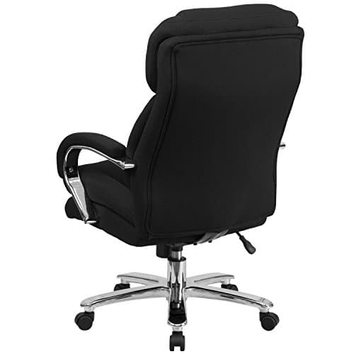 Hercules Series Black Swivel Office Chair with Loop Arms