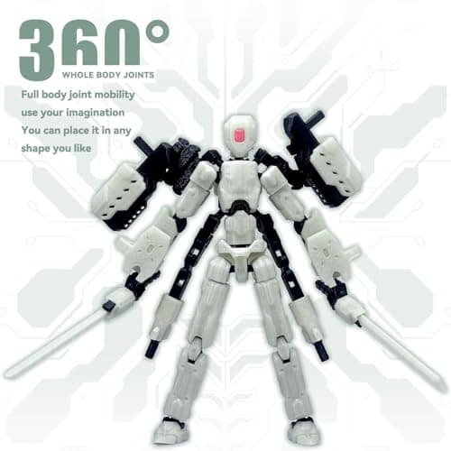 Luminous 8-inch Lucky 13 Action Figure, Nova T-13 Dummy 13 Mobile Robot Toys