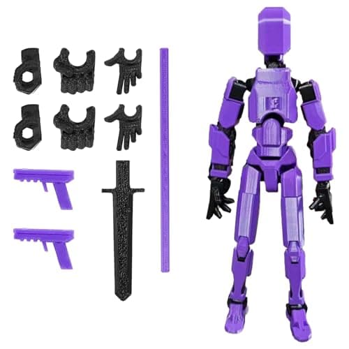 ONEST 8-Piece T13 3D Printed Multi-Jointed Robot Action Figures for Game Lovers