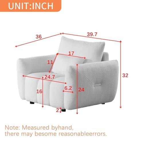 Modern Accent Single Sofa Chair for Urban Dwellers, Black