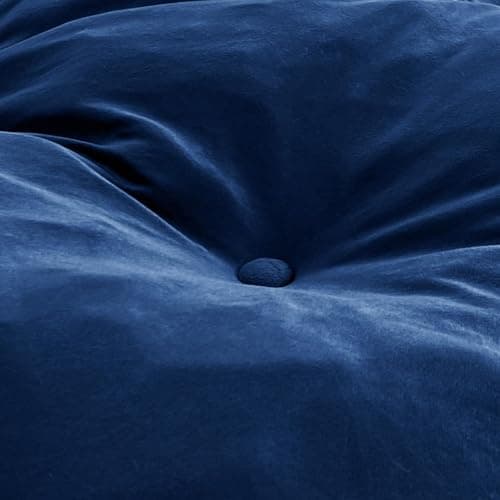 MAXYOYO Full Size Velvet Futon Mattress, Shredded Foam Filling, Black