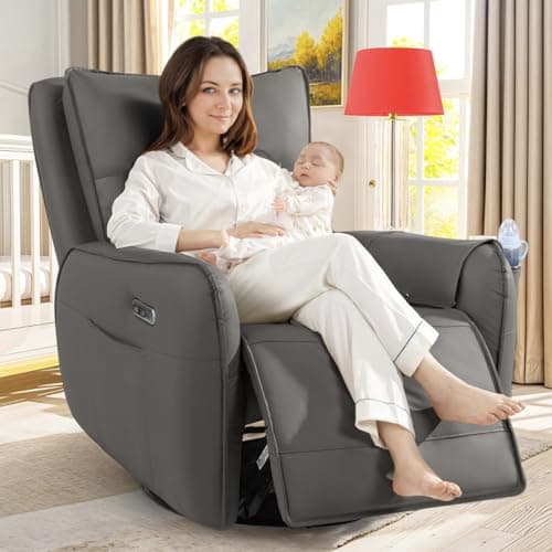 Electric Reclining Rocking Chair, Nursery & Living Room Glider