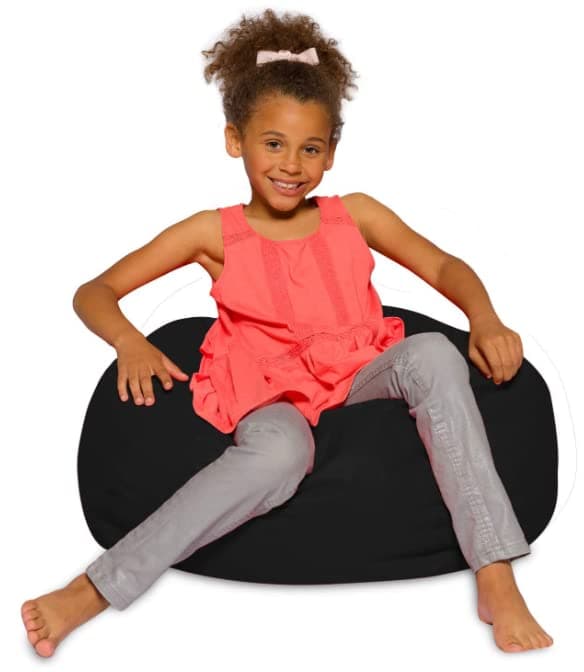 Posh Creations White Stars Bean Bag Chair - Large