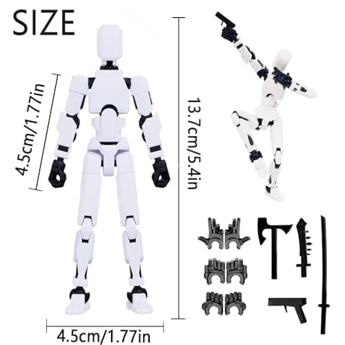Titan 13 3D Printed Action Figure, Lucky Robot Gifts (9 PCS-ASSEMBLY REQUIRED)