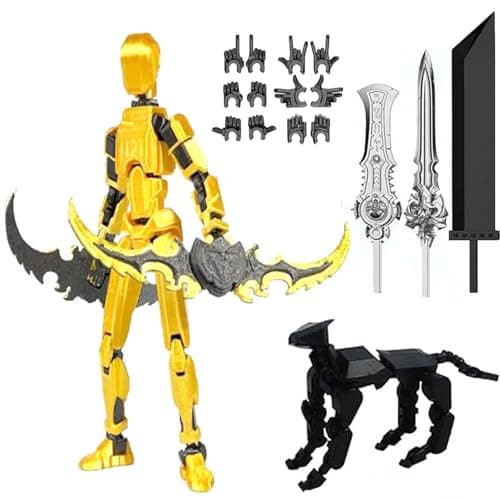 3D Printed T13 Multi-Jointed Action Figure Gift for Collectors (2PCSY-C)