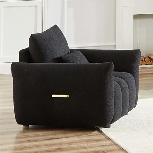 Modern Accent Single Sofa Chair for Urban Dwellers, Black