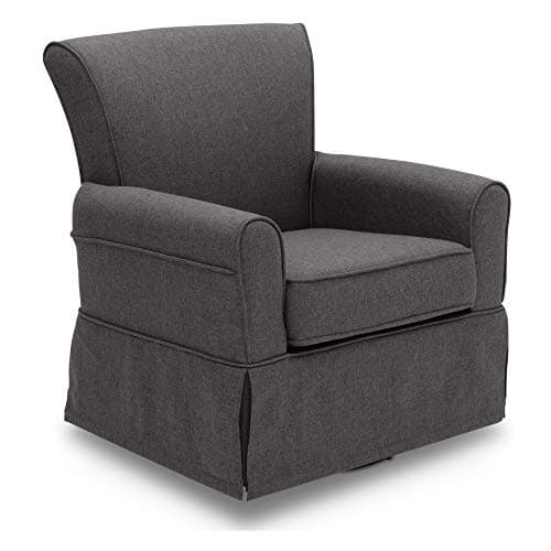Delta Children Charcoal Upholstered Glider Rocker Chair