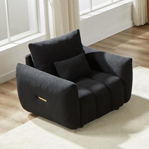 Modern 82 Beige Boucle Sofa for Living Room, Bedroom, Office, Apartment