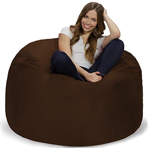 Charcoal Giant Chill Sack Bean Bag Chair - Memory Foam Sofa