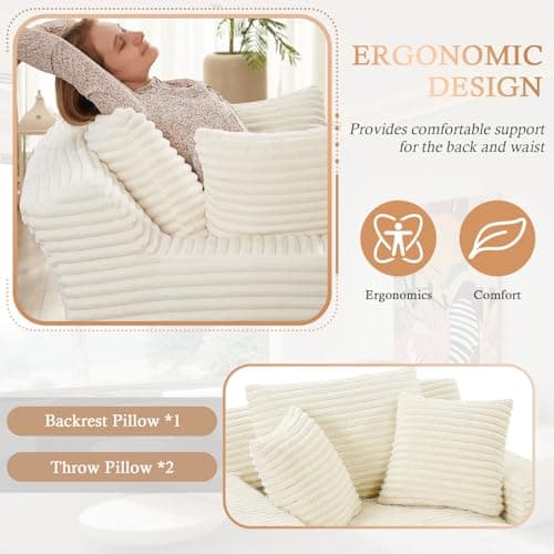 Oversized Chaise Lounge Chair for Living Room or Bedroom