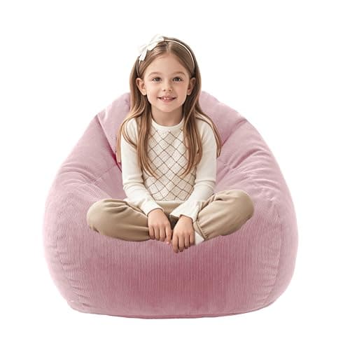 Dusty Pink Memory Foam Bean Bag Chair for Kids/Teens