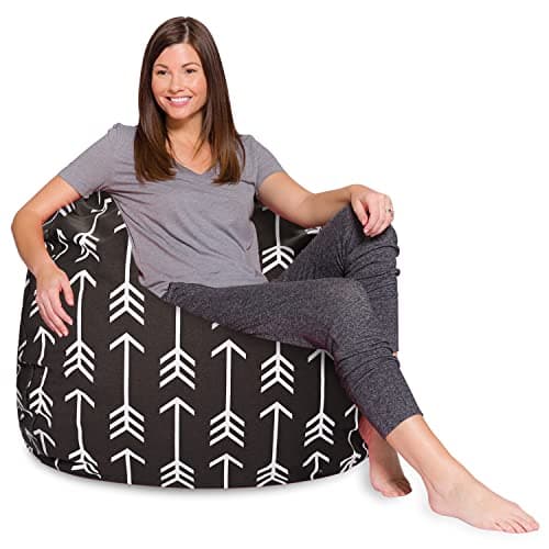 Posh Creations White Stars Bean Bag Chair - Large