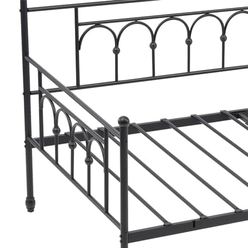 Twin Daybed with Pop Up Trundle, Steel Support for Kids & Adults