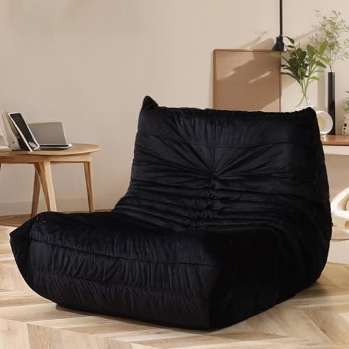 SlateGray Bean Bag Chair for Adults - Soft Dutch Velvet Sofa