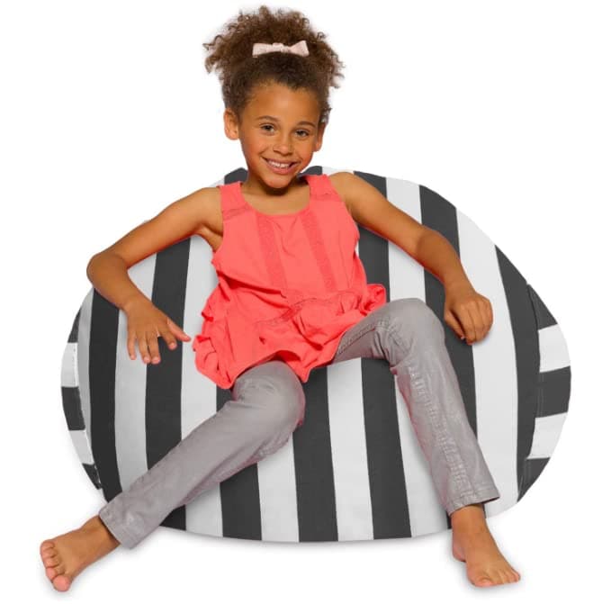 Posh Creations White Stars Bean Bag Chair - Large