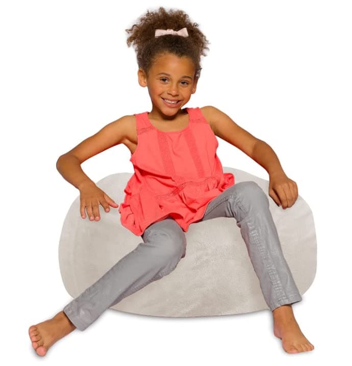 Posh Creations White Stars Bean Bag Chair - Large