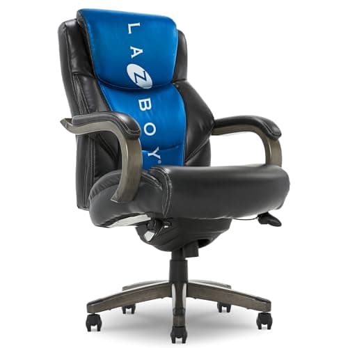 La-Z-Boy Delano Big & Tall Executive Office Chair, Chestnut Brown