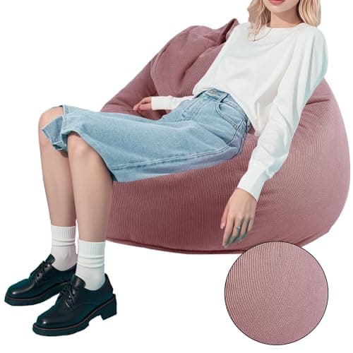 Dusty Pink Memory Foam Bean Bag Chair for Kids/Teens
