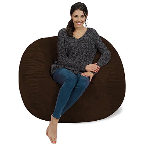 Charcoal Giant Chill Sack Bean Bag Chair - Memory Foam Sofa