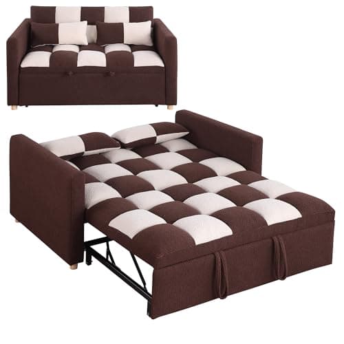 Black Velvet 3-in-1 Couch Bed with Adjustable Backrest