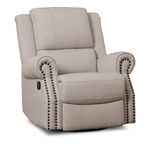 Delta Children Dylan Flax Recliner Glider Swivel Nursery Chair