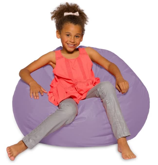 Posh Creations White Stars Bean Bag Chair - Large