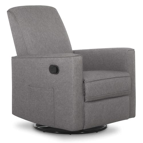 Raleigh Upholstered Swivel Glider Rocking Chair for Nursery, Certified & Reclining