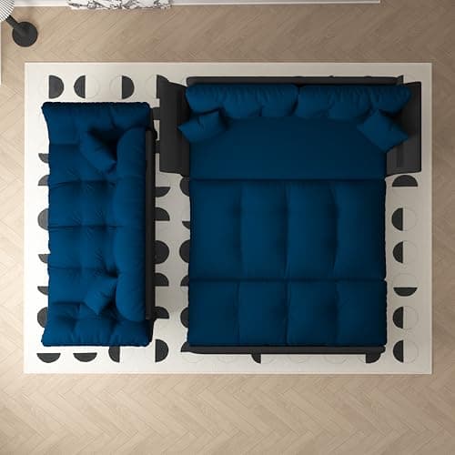 FANYE 63.8" Living Room Queen Sofabed 3-in-1 Convertible Sleeper Sofa
