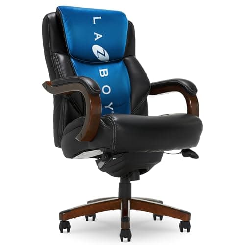 La-Z-Boy Delano Big & Tall Executive Office Chair, Chestnut Brown