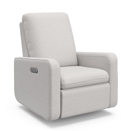 Graco Teddi Power Recliner Swivel Glider - Electronic Recline, USB Charging, Premium Comfort