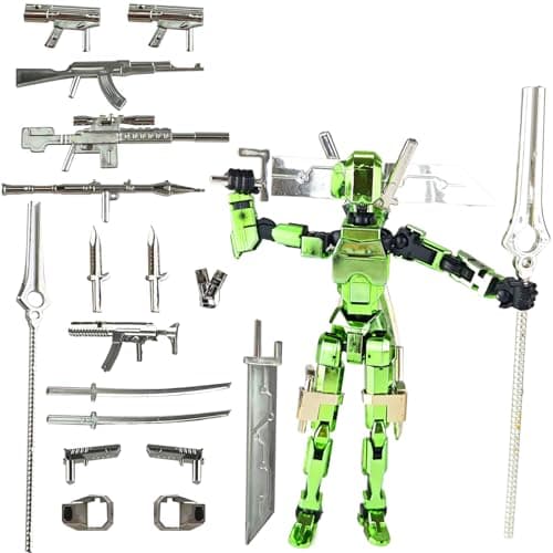 Lucky Lucky 13 Movable T13 Robot Action Figure, Desktop Gift for Toy Lovers