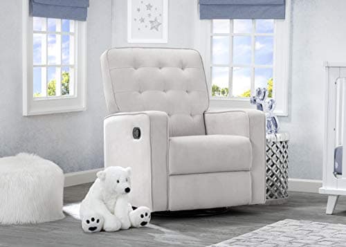 Delta Children Gavin Stain-Resistant Recliner Glider with LiveSmart Fabric