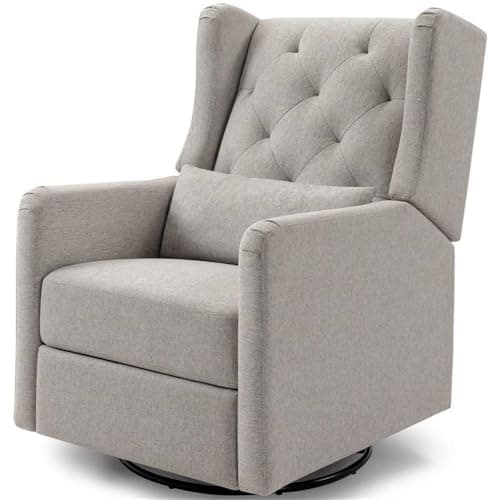 DaVinci Everly Recliner & Glider in Performance Cream Eco-Weave