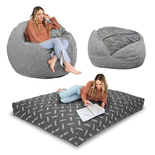 CordaRoy's Rainforest Chenille Bean Bag - Bed & Chair - Queen Size - Machine-Wwashable