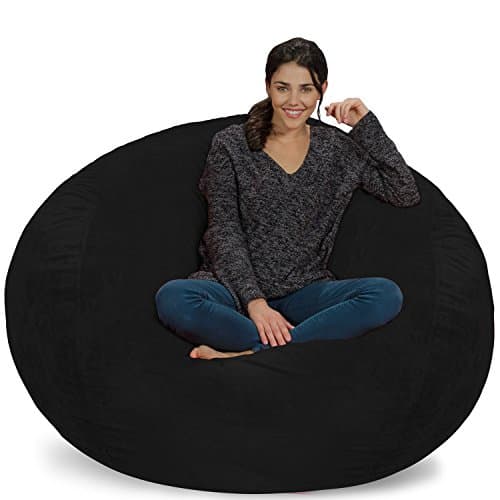 Cinnabar 5' Chill Sack Bean Bag Chair - Giant Memory Foam Lounge with Soft Cover