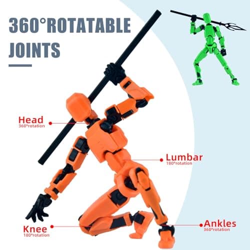 T13 Action Figure Accessories, Multijointed Movable Dummy 13 for Collectors (Multicolor-3)