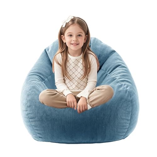 Dusty Pink Memory Foam Bean Bag Chair for Kids/Teens