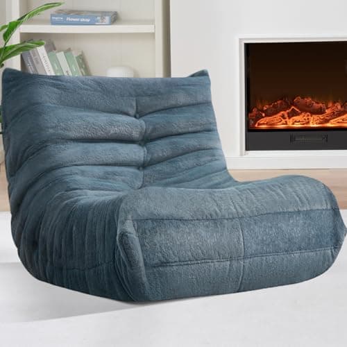 Khaki Teddy Bear Big Bean Bag Chair for Adults Fireside Lounging
