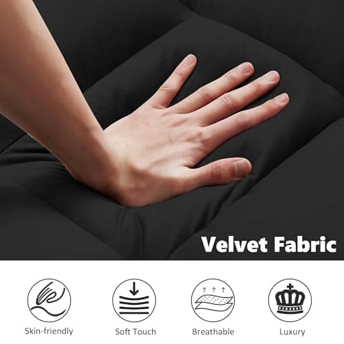3-in-1 Black Pull-Out Sofa Bed for Living & Bedroom Spaces
